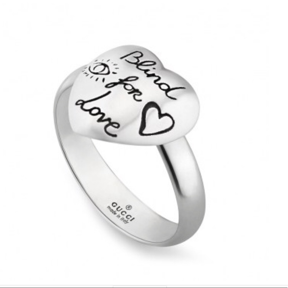 Blind For Love GUCCI ring size 5 authentic